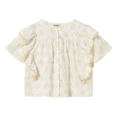 Cozmo - Blusa de algodón orgánico Tansy | Blanco roto
