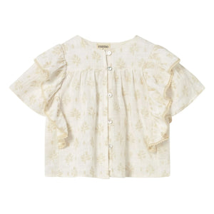 Cozmo - Blusa de algodón orgánico Tansy | Blanco roto
