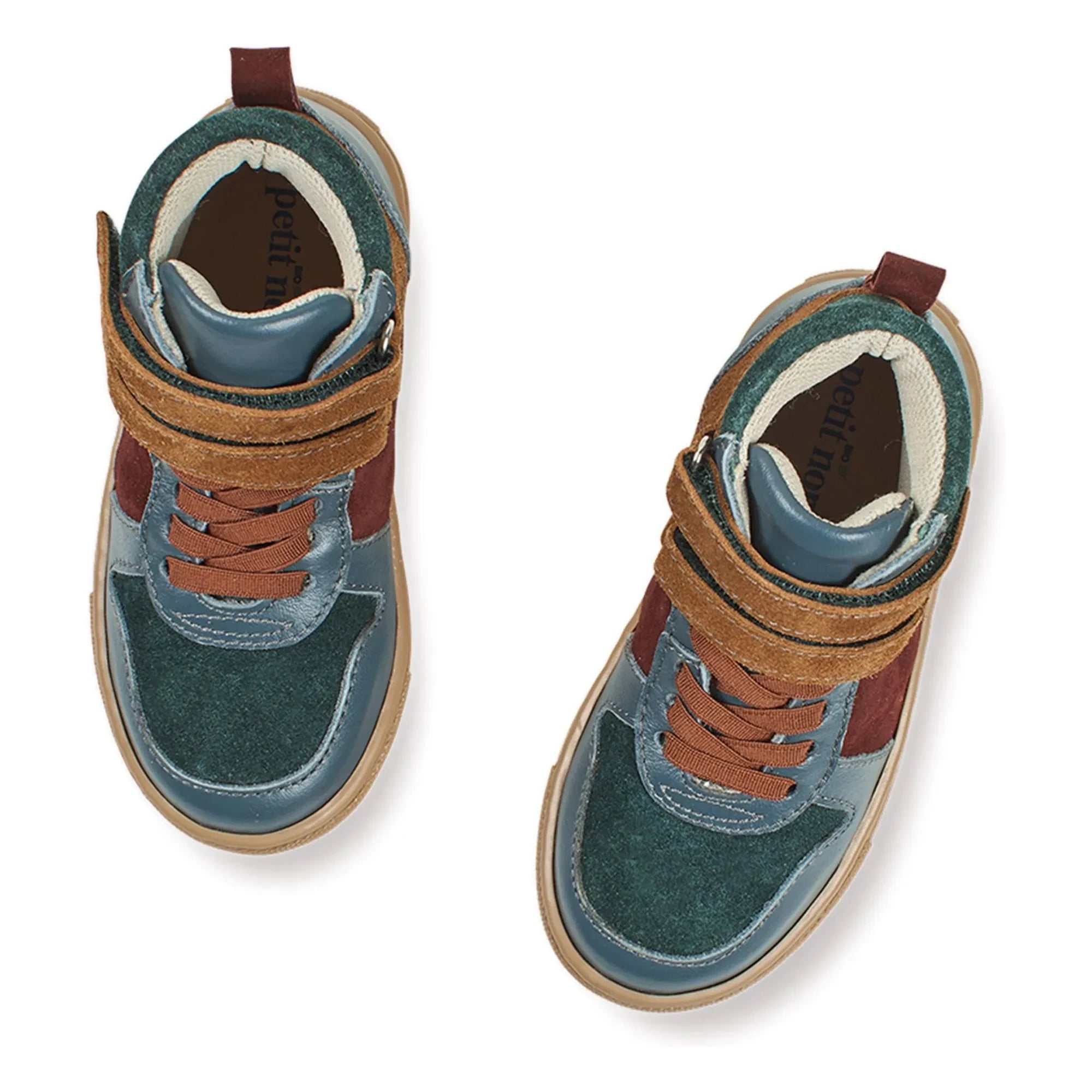 Petit Nord - Zapatilla de deporte rayada de montaña | Cognac