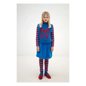 Repose AMS - Cuello cisne de algodón orgánico a rayas | Morado