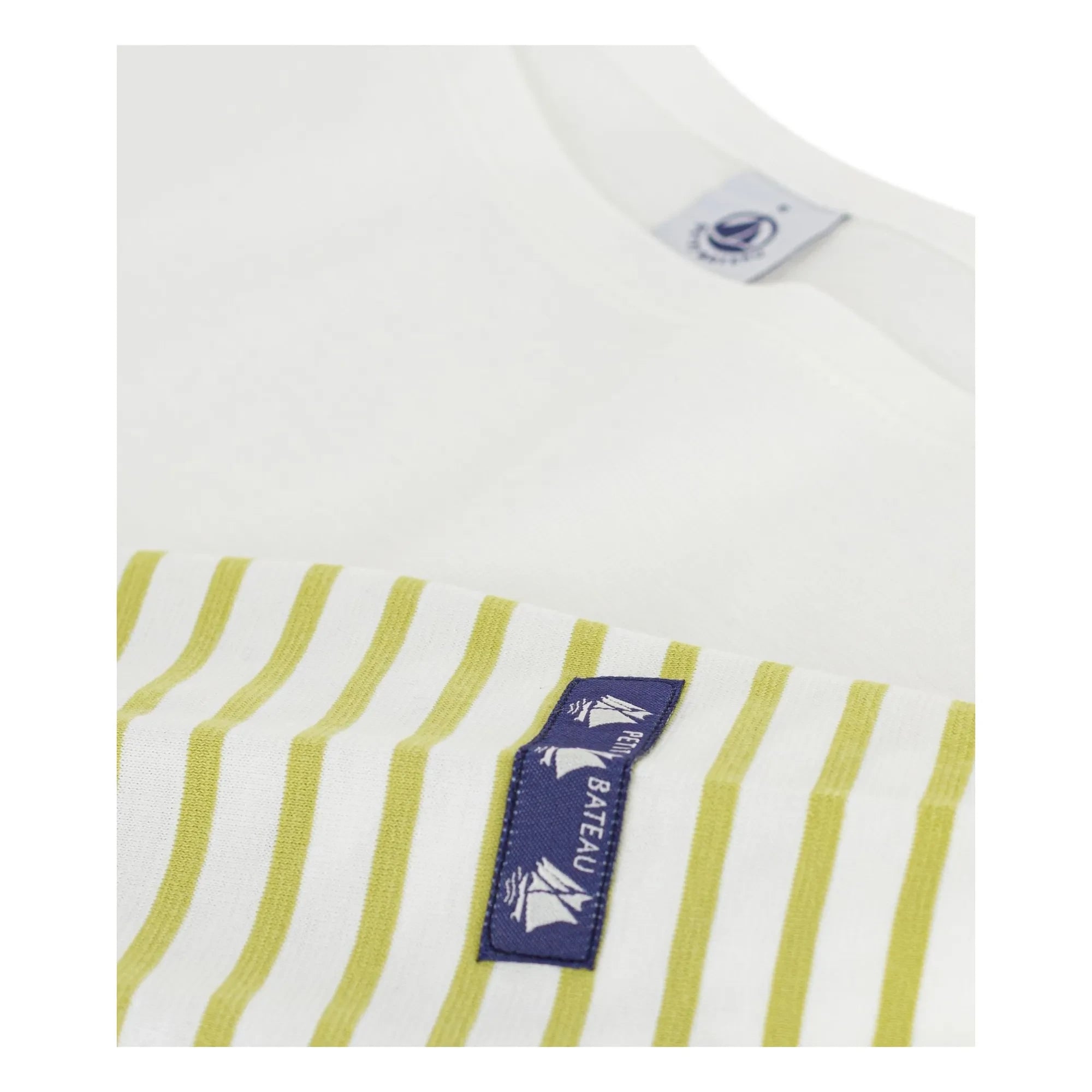 Petit Bateau - Camiseta marinera Petit Bateau | Amarillo verde