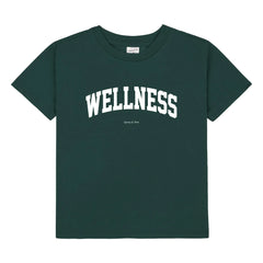 Sporty & Rich - Camiseta Wellness Ivy Algodón reciclado | Verde oscuro