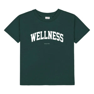 Sporty & Rich - Camiseta Wellness Ivy Algodón reciclado | Verde oscuro
