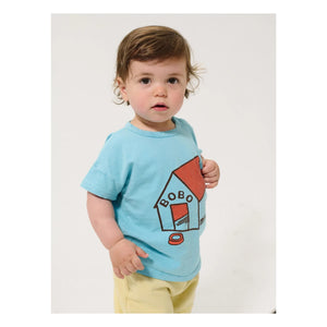 Bobo Choses - Camiseta de algodón orgánico Niche para bebé | Azul