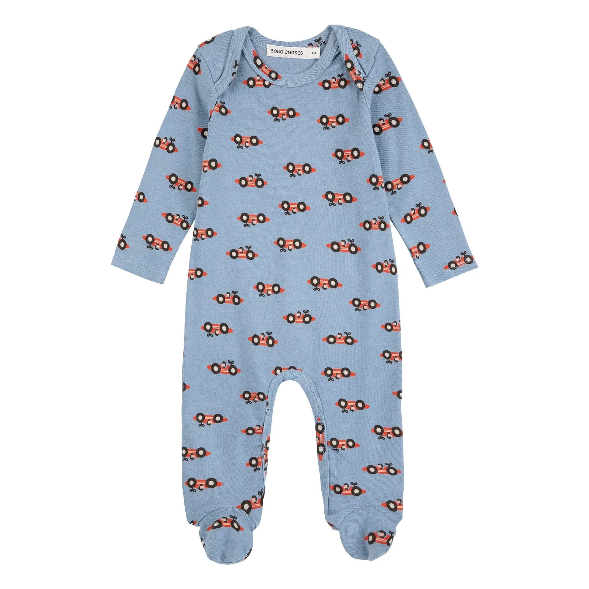 Bobo Choses - Coches | Conjunto de pijama y peto azul claro