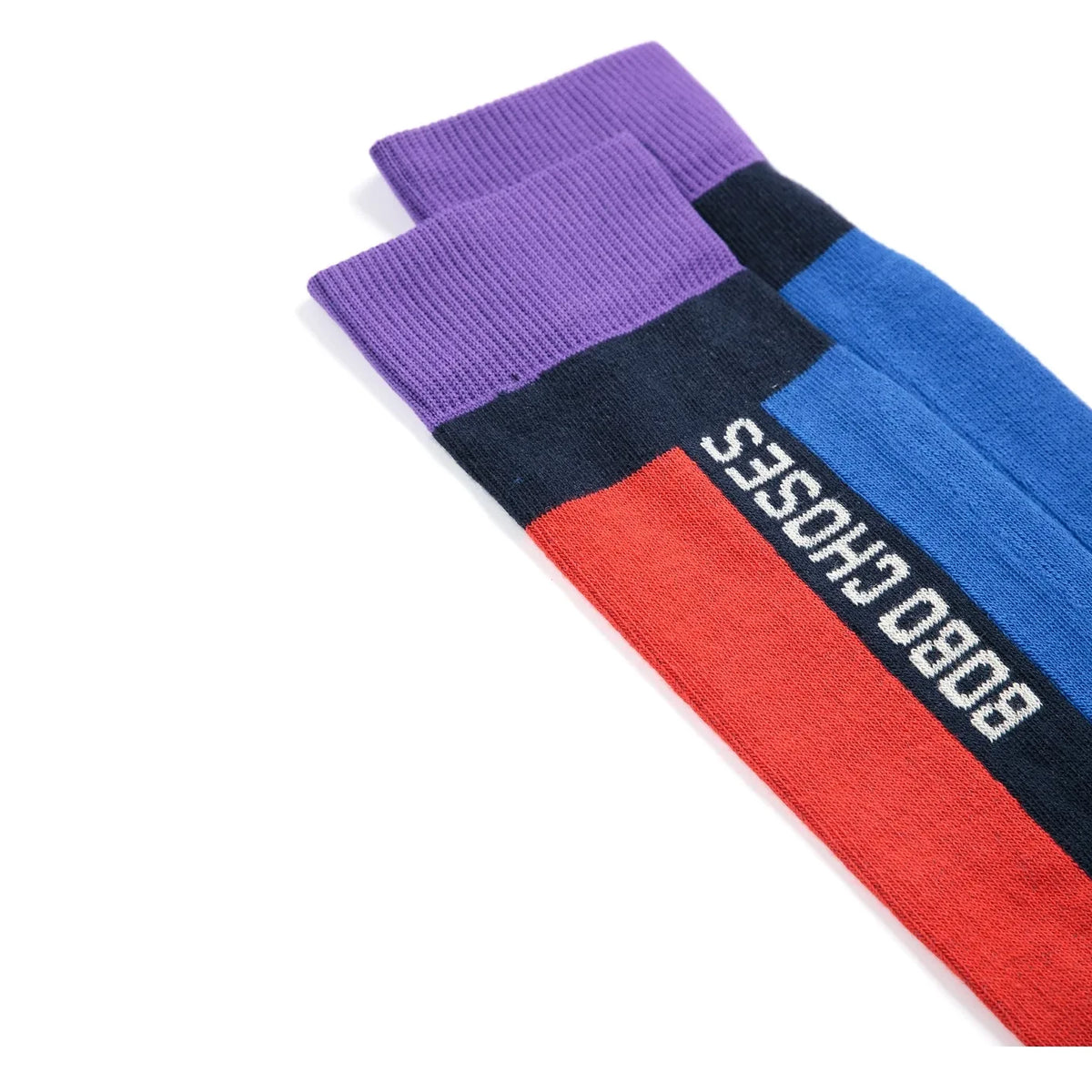 Bobo Choses - Calcetines de esquí de algodón orgánico con bloques de color | Azul
