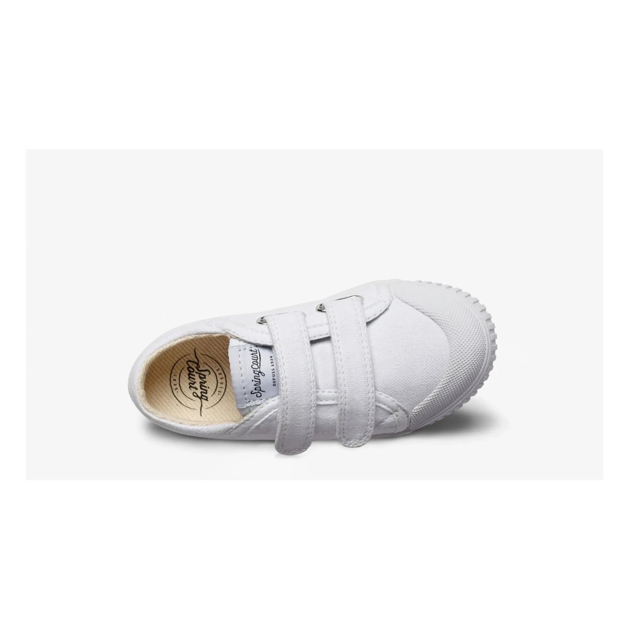 Spring Court - Zapatillas bajas de lona G2 sin rayas | Blanco
