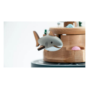 Wooderful life - Caja de Música de Madera con Peces