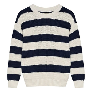 the new society - Musa Jersey de rayas | Azul noche
