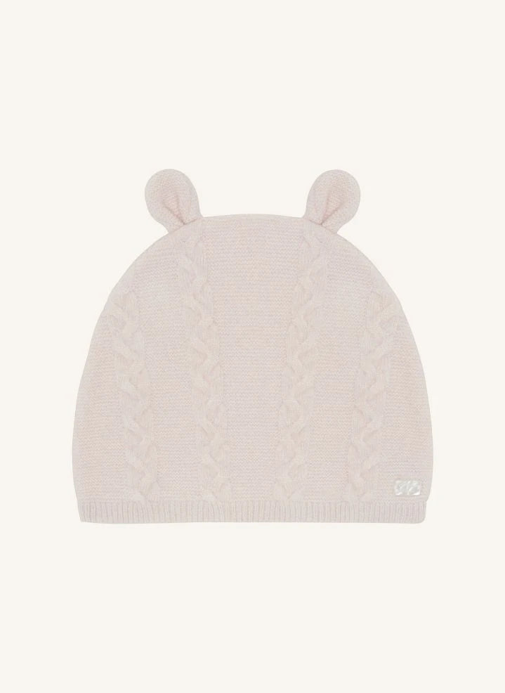 Tartine et Chocolat - Gorro retorcido con orejas de lana | Rosa
