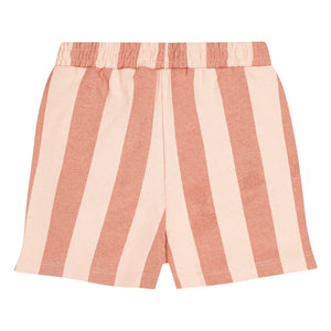 Tumble N'Dry - Pantalones Cortos de Algodón Reciclado a Rayas Lunario | Melocotón
