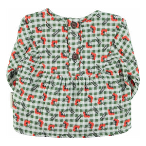 Piupiuchick - Blusa Floral a Cuadros | Verde