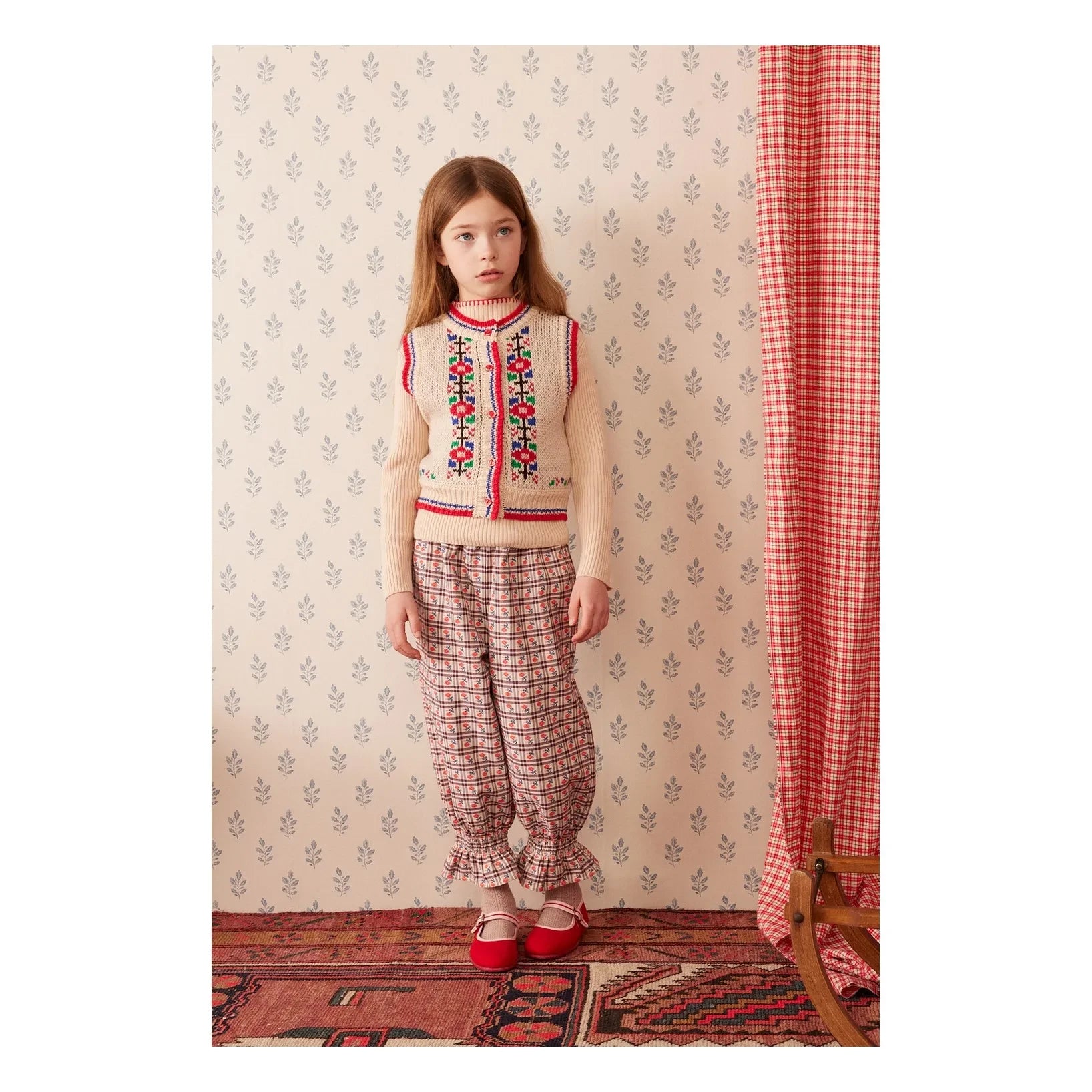 Hello Simone - Mirliton Ekose Pantolon | Plum