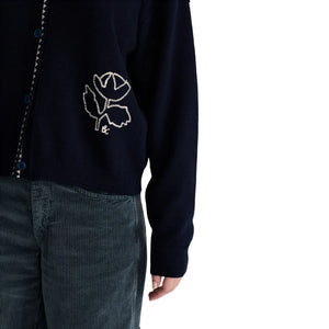 Bobo Choses - Cárdigan floral | Azul marino