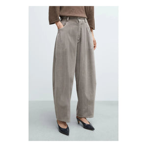 Cordera - Pantalón ancho de terciopelo | Gris