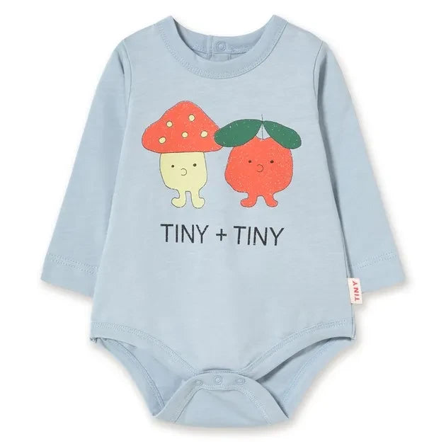 Tinycottons - Tiny & Tiny Organik Pamuk Body | Açık mavi
