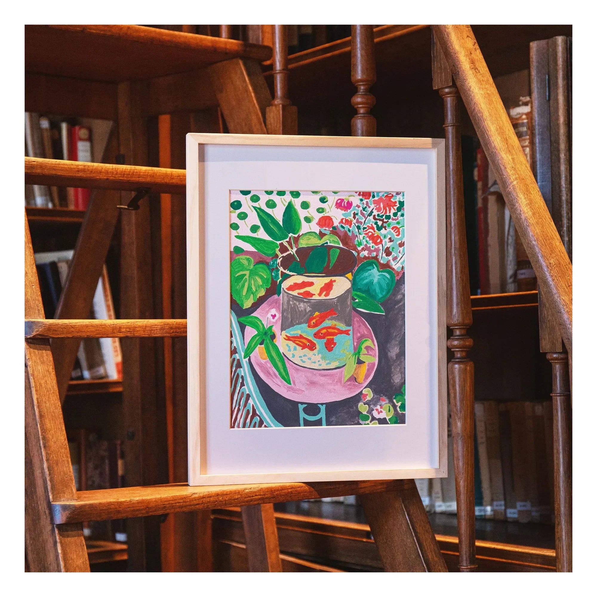La Petite Épicerie - Set de pintura por números - Les Poissons Rouges