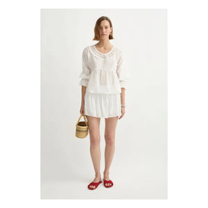 Posse - Blusa de algodón Danielle | Blanco