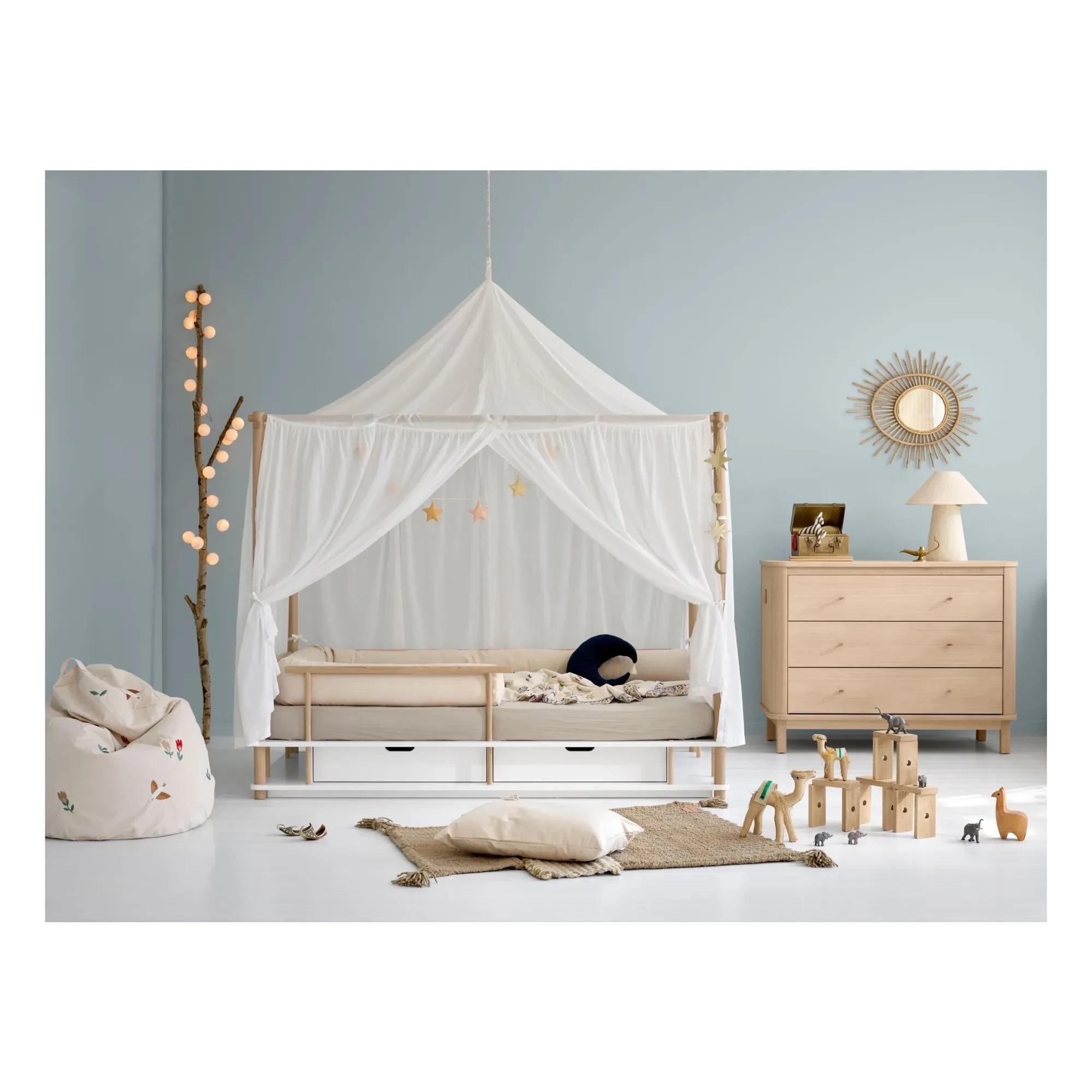Oliver Furniture - Colcha Camp Sahara | Blanco