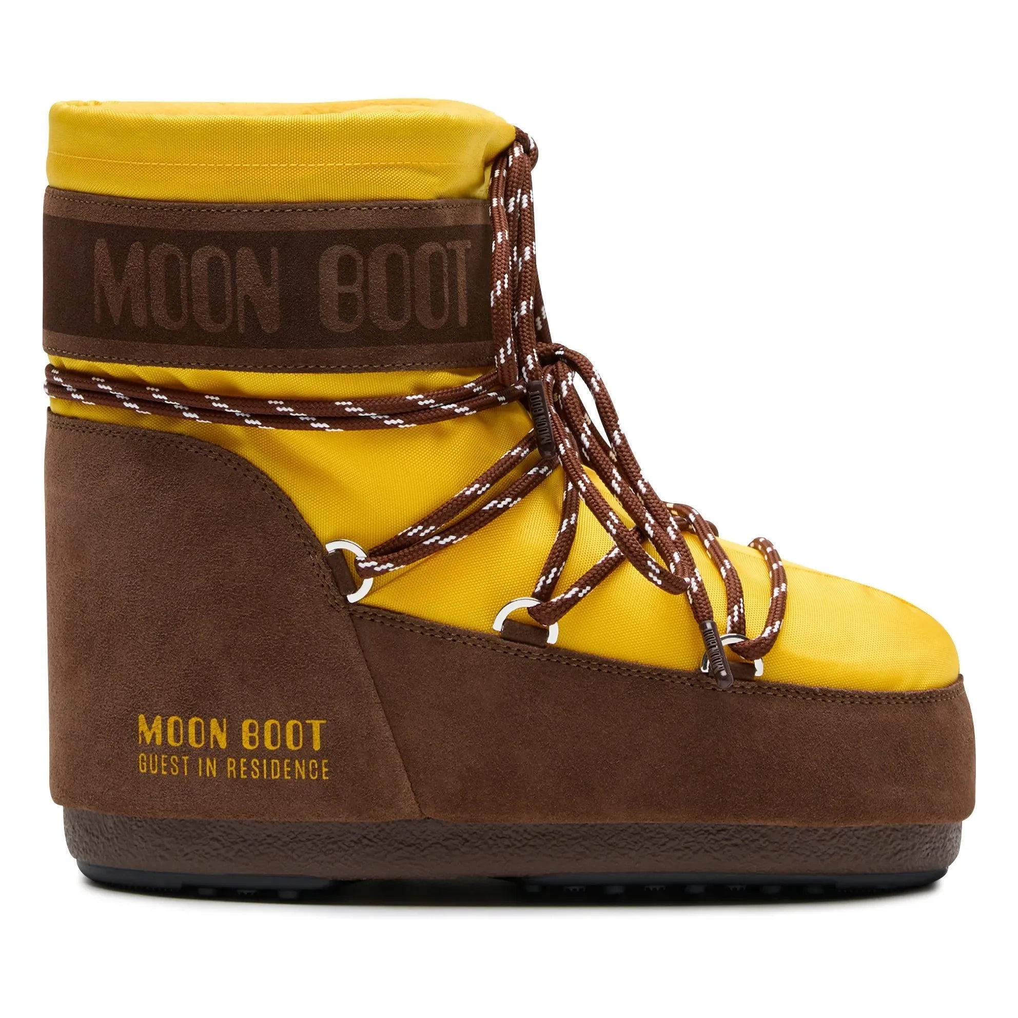 Moon Boot - Botas bajas de nailon MB x Guest in Residence Icon | Amarillas