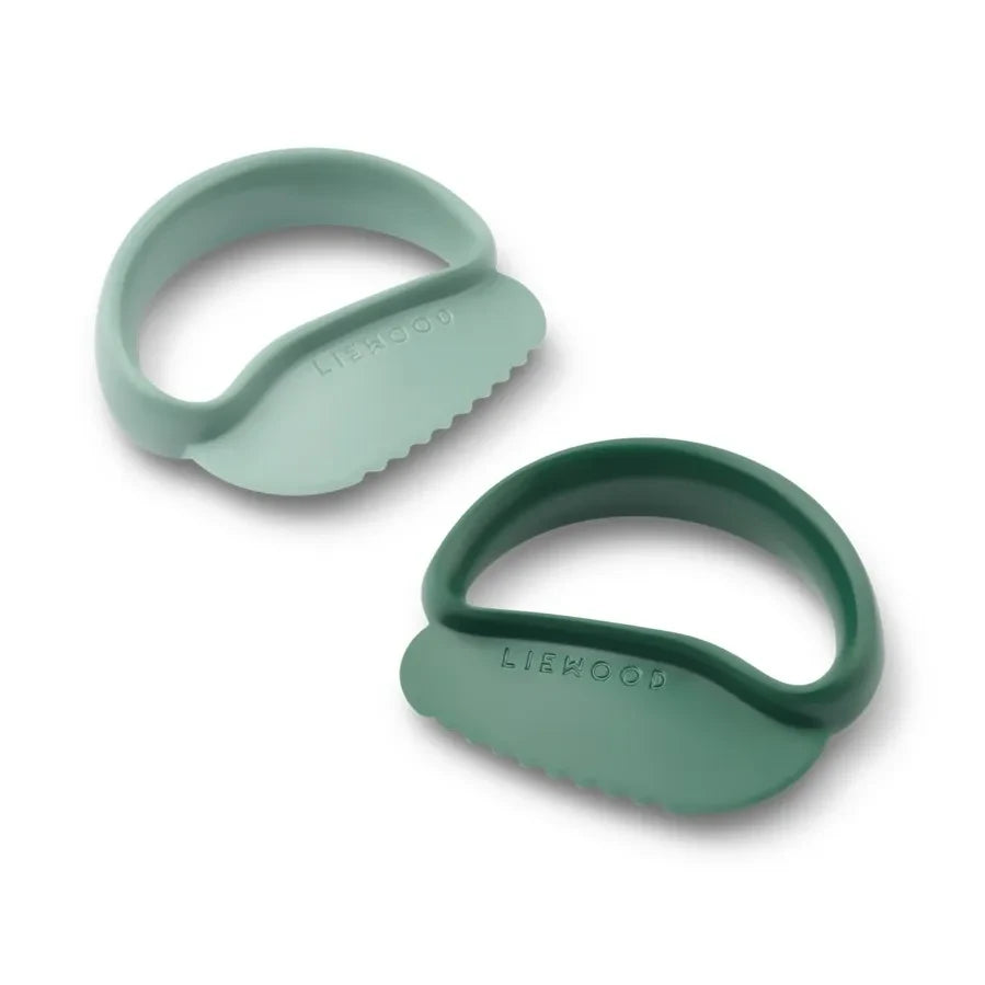 Liewood - Cuchillos de entrenamiento Riven - Set de 2 | Peppermint/Verde jardín