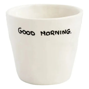Anna + Nina - Taza de café espresso Good Morning | Blanco