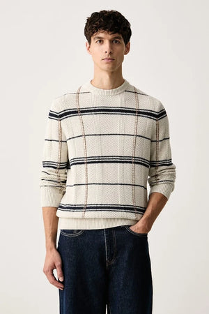 Jersey de lana con refuerzo Barbour para hombre Fasey