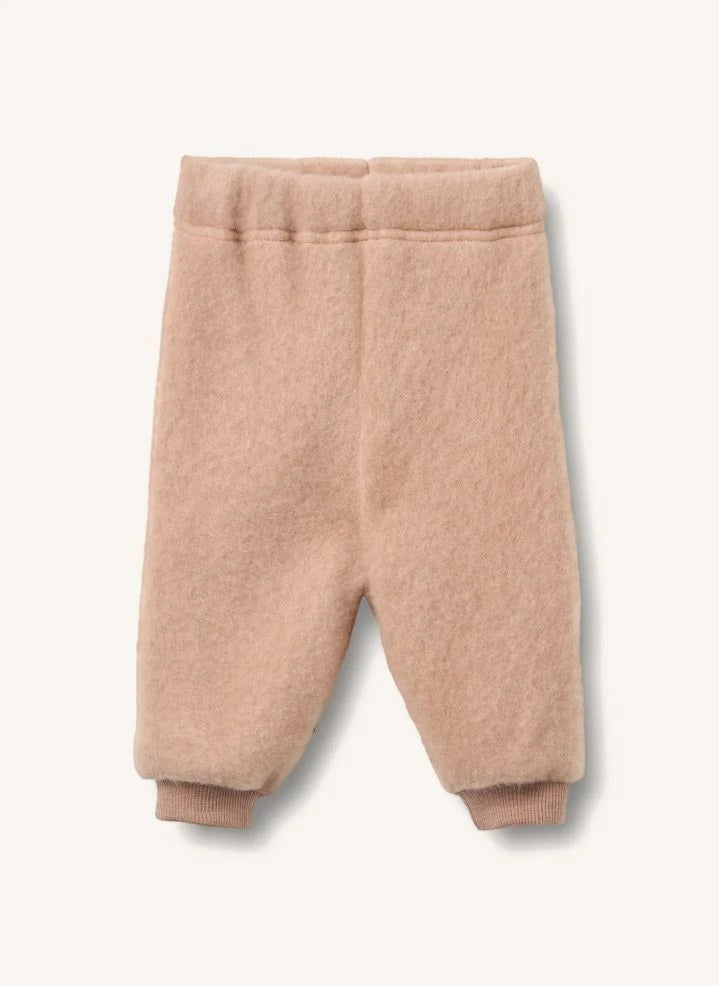 Wheat - Pantalón polar Kinnie de lana merino | Rosa Polvo