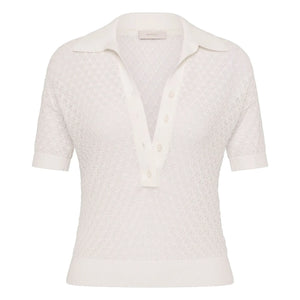 Faithfull the Brand - Polo Lena de algodón calado | Crudo