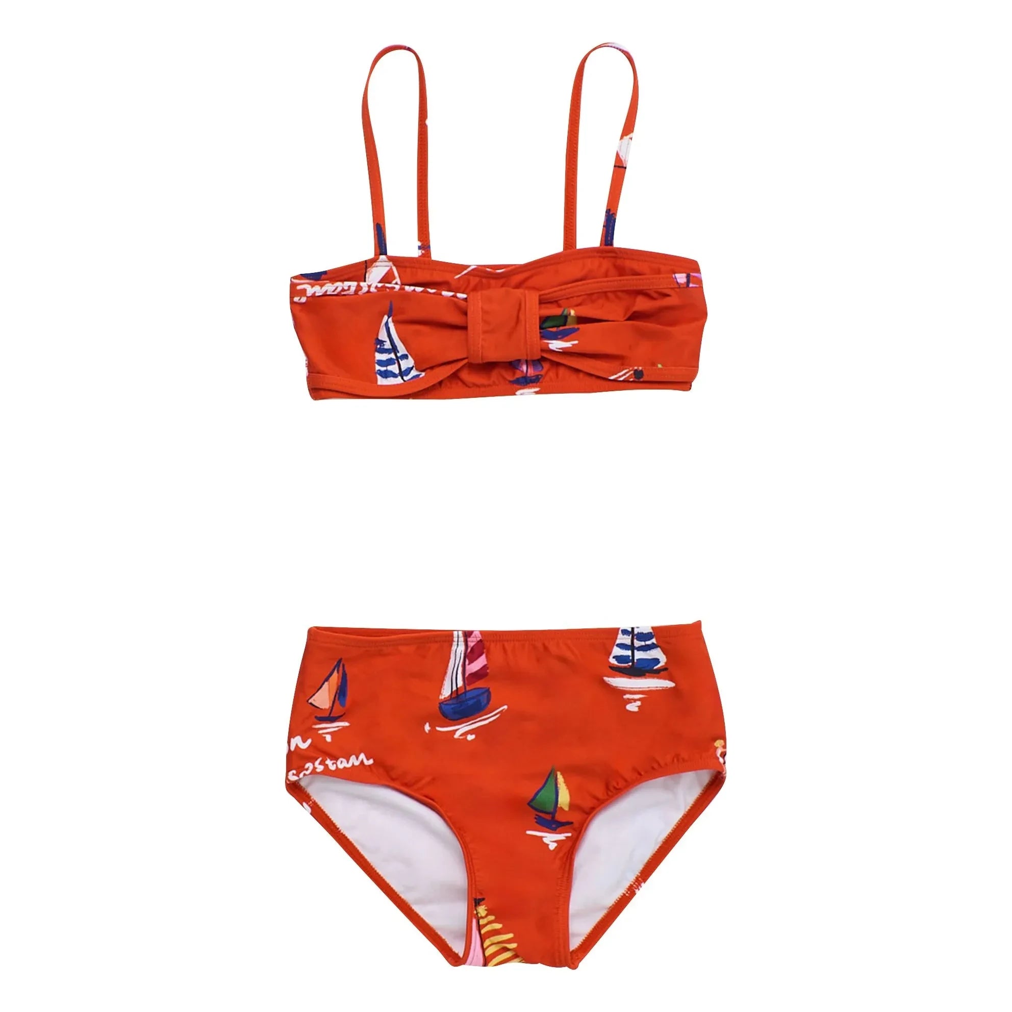 Maison Mangostan - Bañador con Detalle de Lazo | Rojo