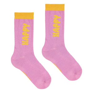 Bobo Choses - Set de 3 Calcetines Felices de Algodón Orgánico | Rosa