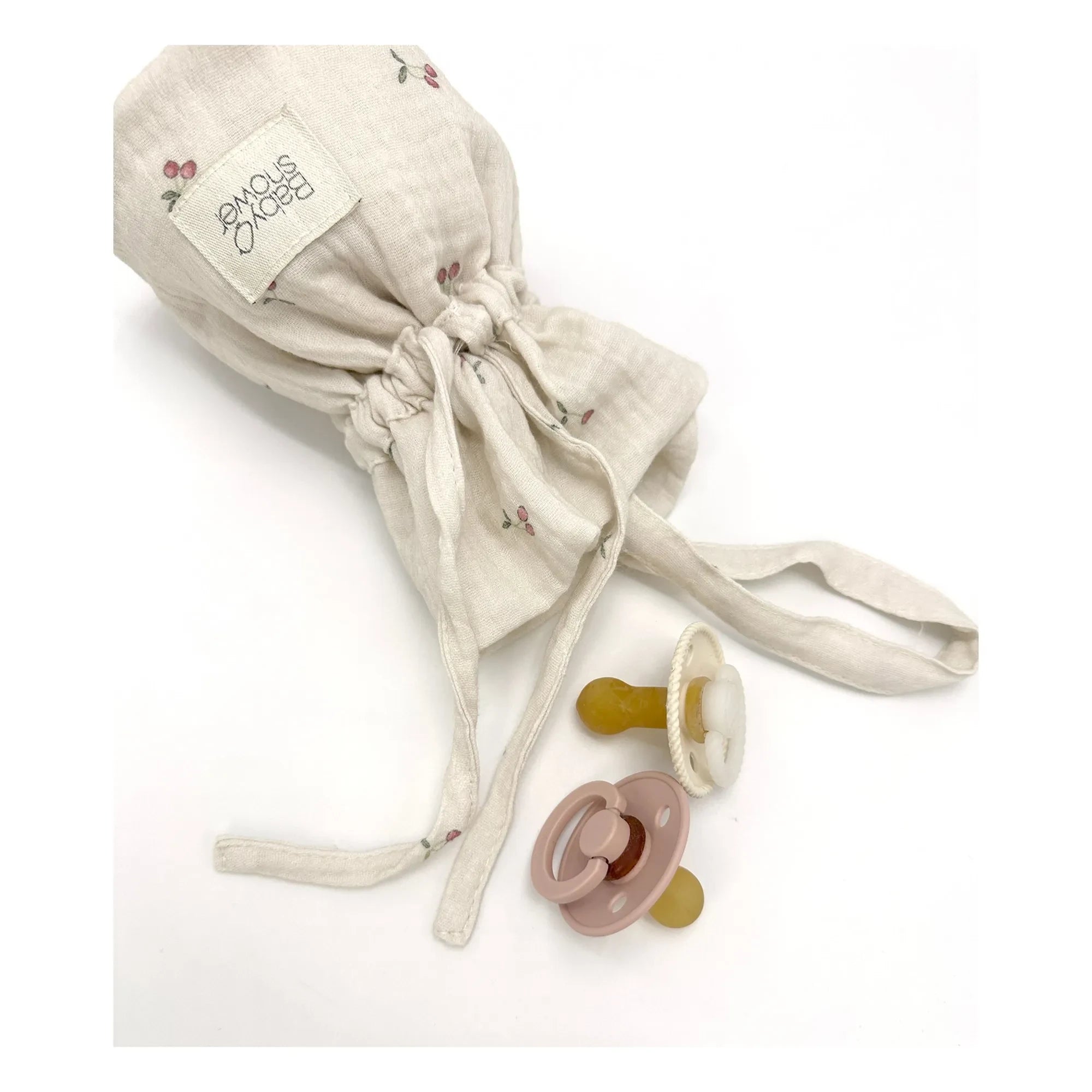 Babyshower - Funda de chupete cereza | Crudo