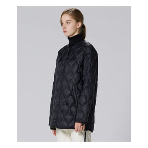 Taion - Abrigo largo militar acolchado unisex | Negro