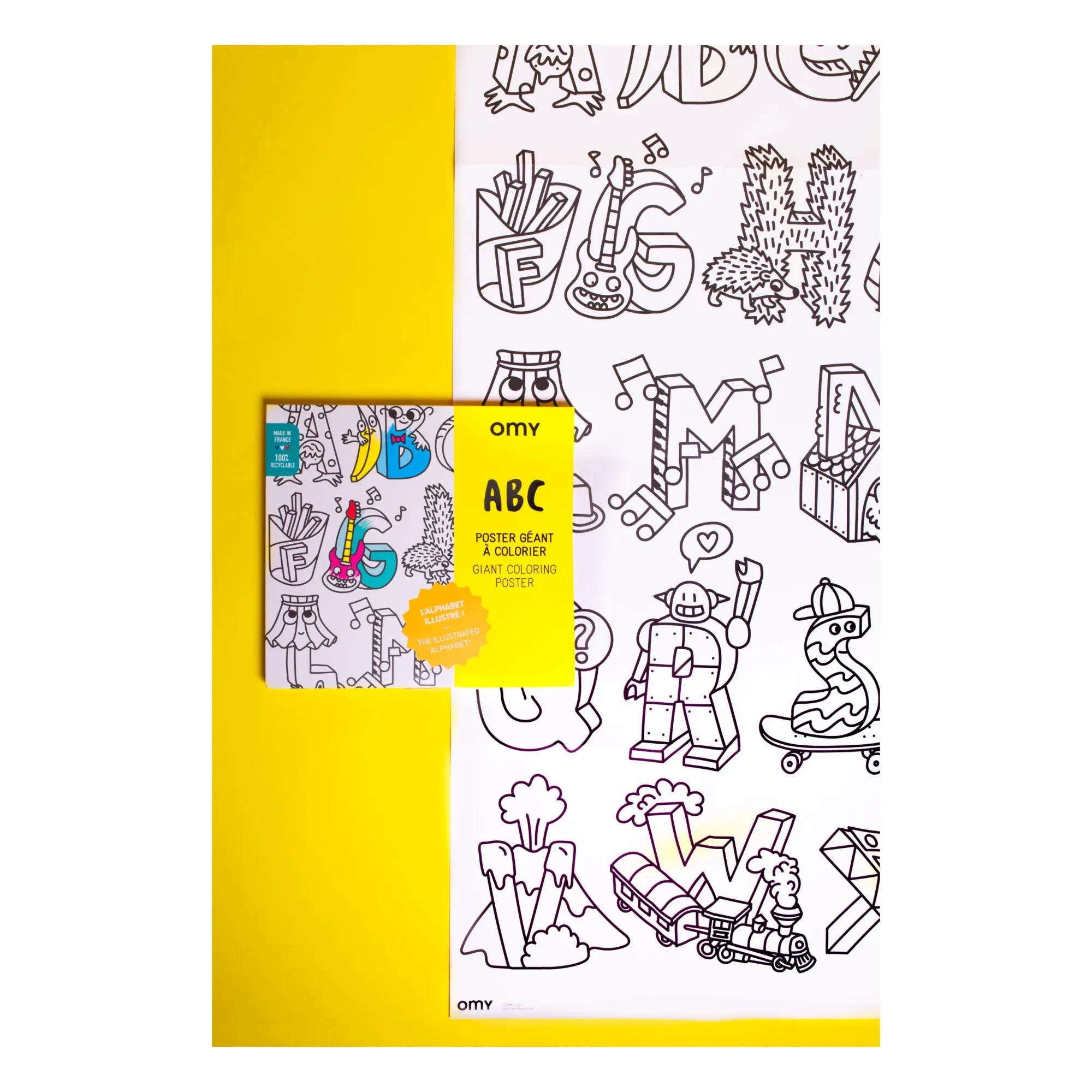 Omy - Póster para Colorear ABC