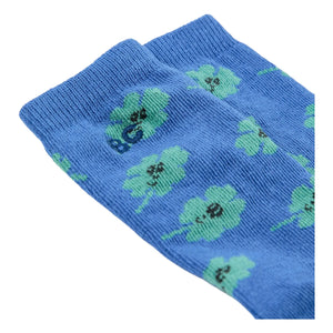 Bobo Choses - Calcetines trébol de algodón orgánico | Azul