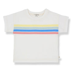 1+ in the family - Camiseta Rayas Alayor | Blanco
