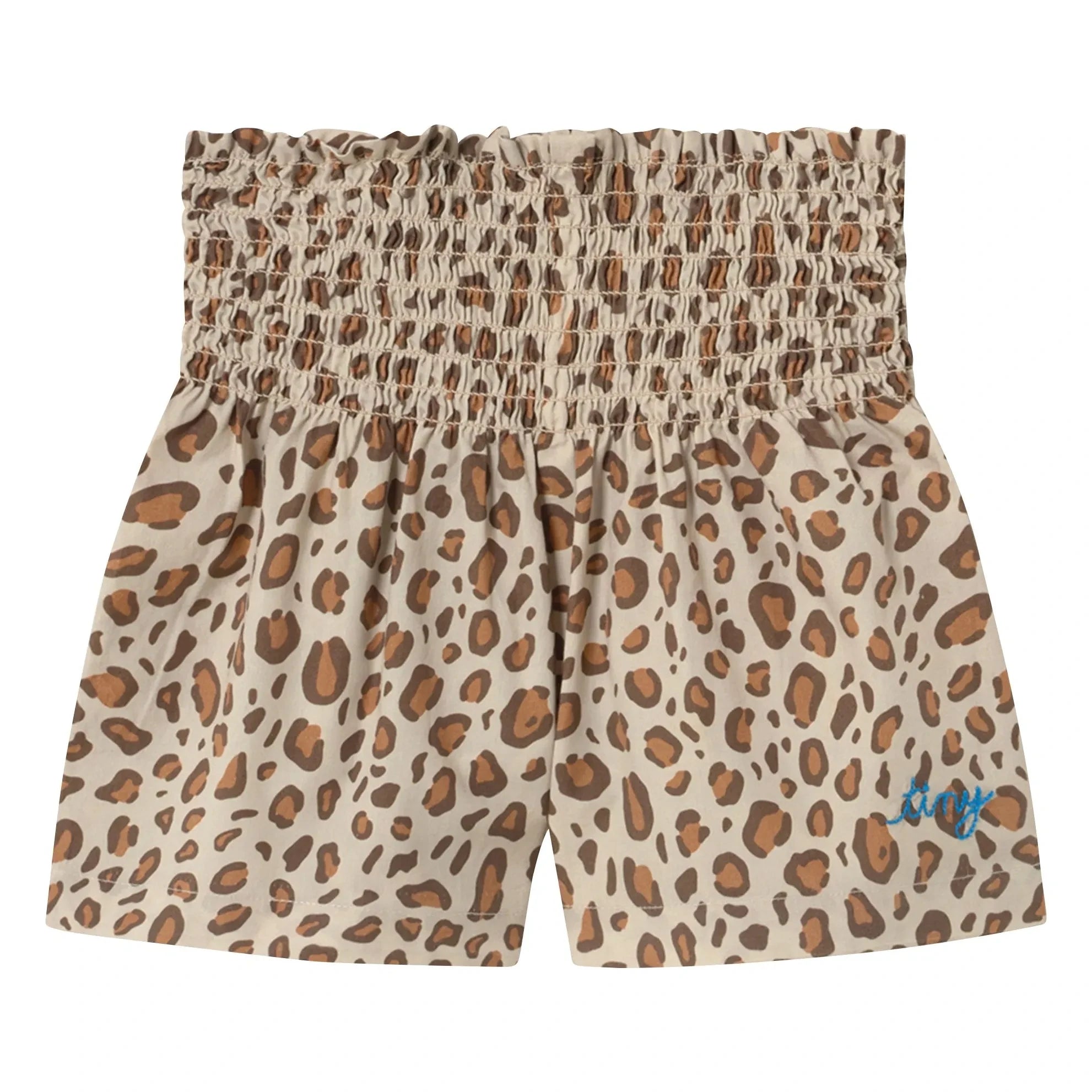 Tinycottons - Pantalones cortos leopardos | Marrón