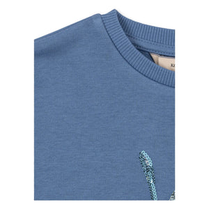 Konges Sløjd - Sudadera Loumilla Glaces Algodón Orgánico | Azul