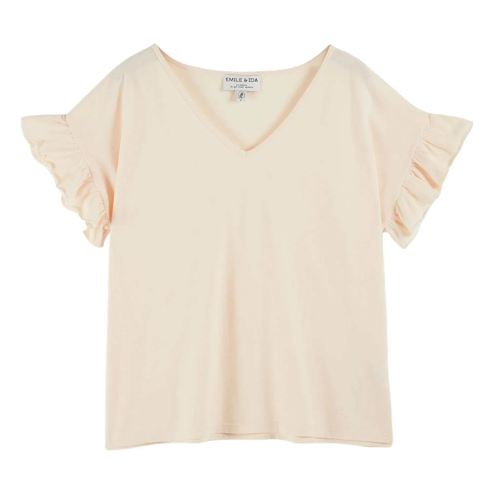 Emile et Ida - Camiseta Babio de Algodón Orgánico | Crema