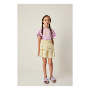 Tocoto Vintage - Fleurs Volants Falda | Amarillo