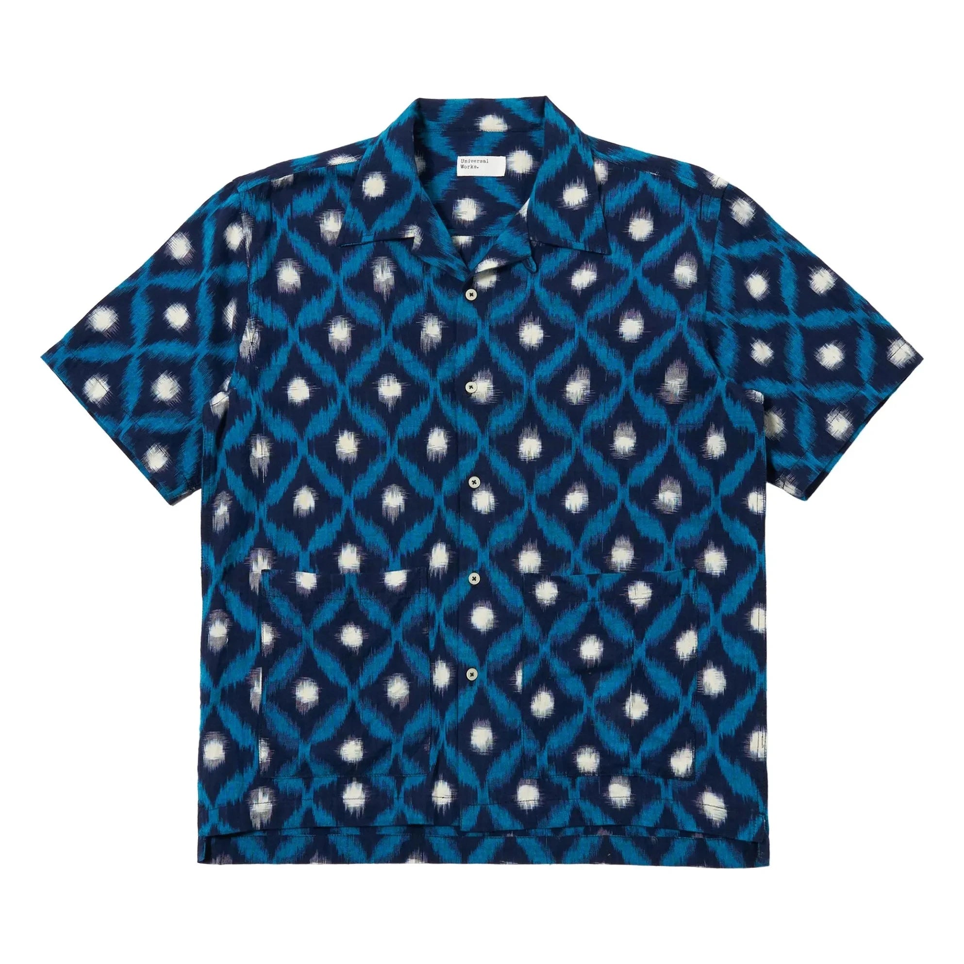 Universal Works - Camisa Deck Diamond | Azul oscuro