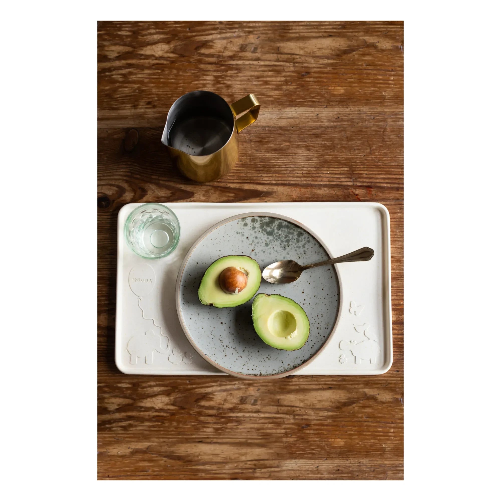 Hevea - Salvamanteles Individual de Caucho Natural | Gris