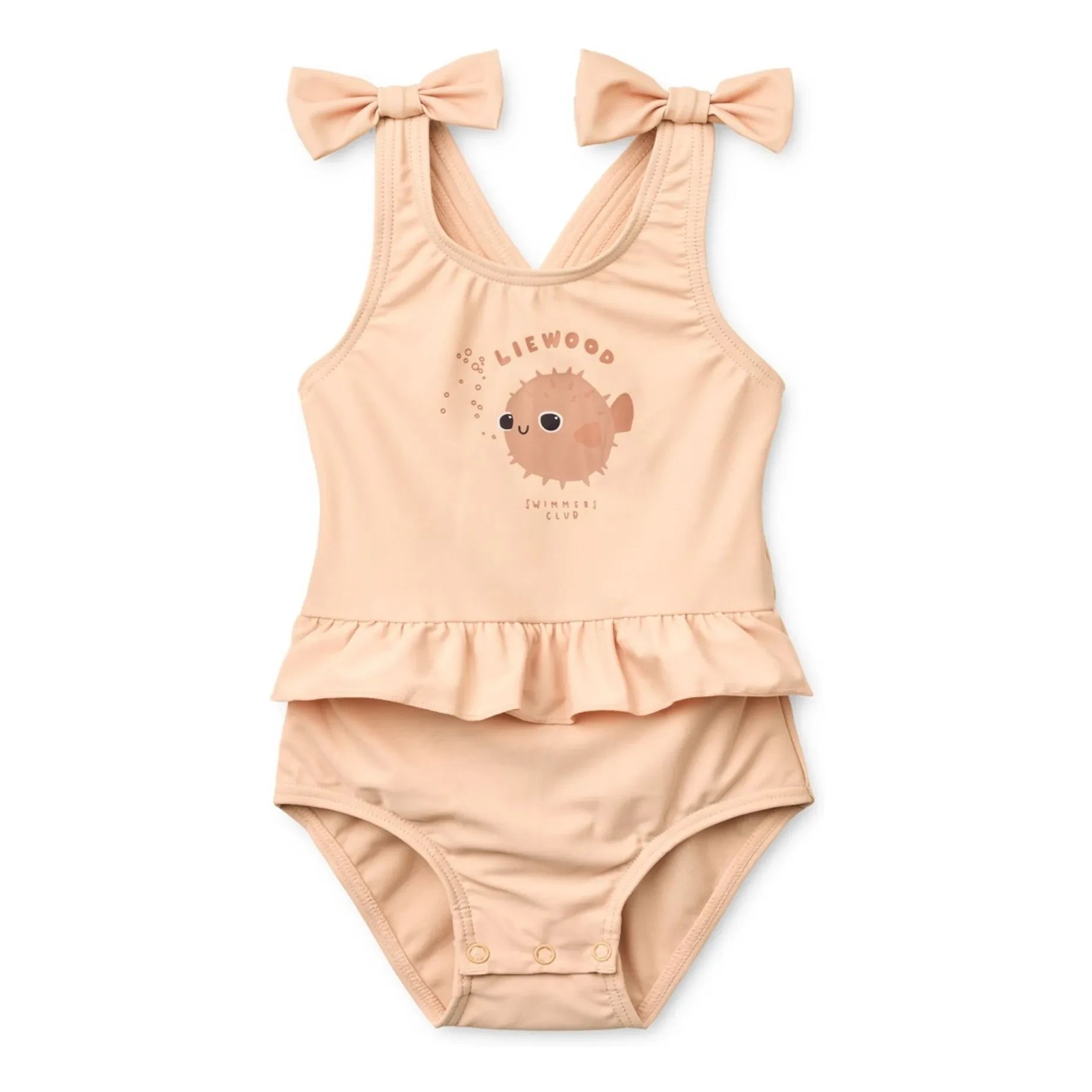 Liewood - Traje de baño para bebé de fibra reciclada Amara Poisson-Globe | Rosa claro