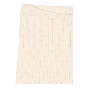Konges Sløjd - Shorts de ciclista de algodón orgánico Minnie Hearts | Crudo