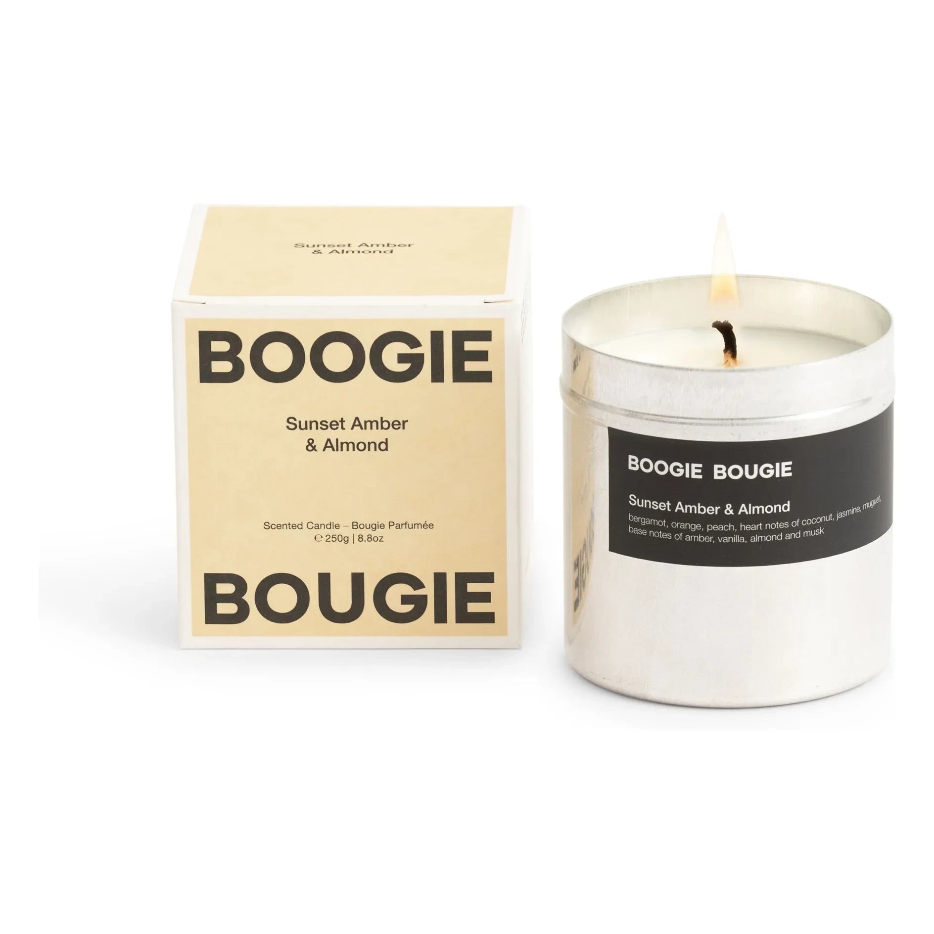 Boogie Bougie - Vela Sunset Amber & Almendras