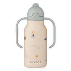 Liewood - Kimmie Paslanmaz Çelik Su Şişesi - 250 ml | Flying/Sandy