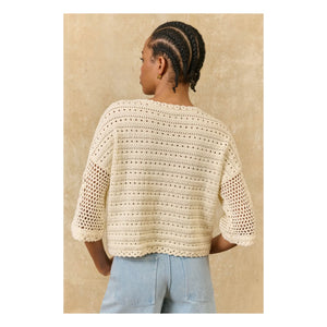 Louise Misha - Top de algodón Eleanor | Crema