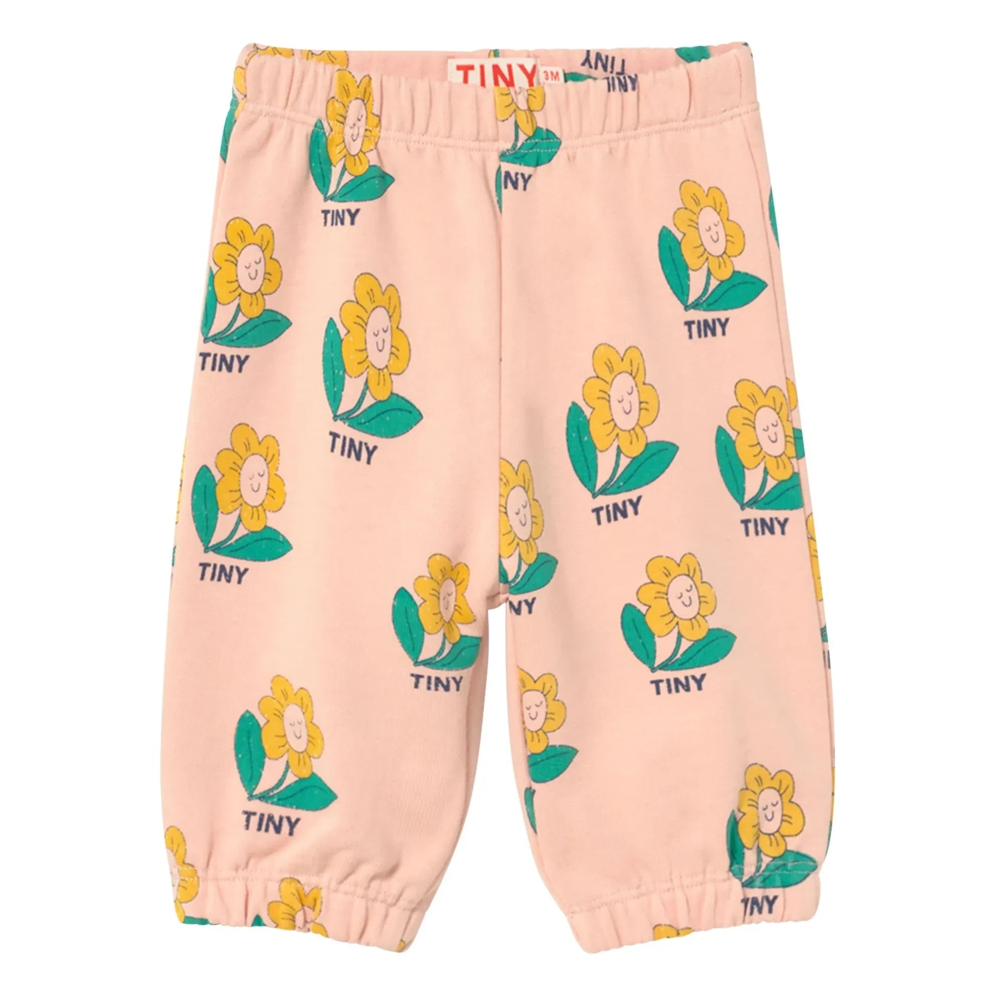 Tinycottons - Jogger de algodón orgánico con estampado floral | Rosa
