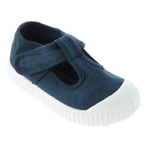 Victoria - Sandalia Tira Lone Velcro Sneakers | Azul marino