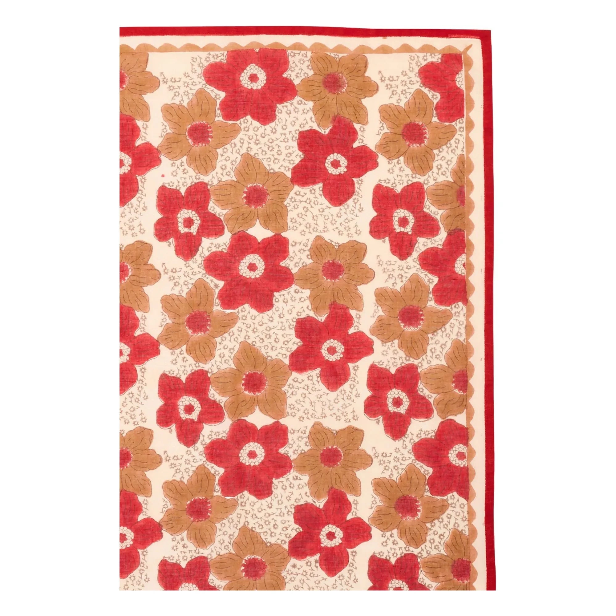 Apaches - Pañuelo floral con diseño grande | Marrón